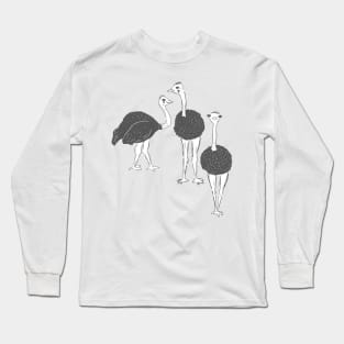 Ostrich Flock Long Sleeve T-Shirt